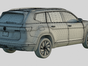 Volkswagen Atlas 2024 Base Model 3D-Modell