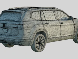 Volkswagen Atlas 2024 Base Model 3D Model