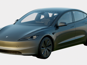 Tesla Model 3 2024 Base Model 3D-Modell