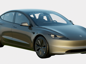 Tesla Model 3 2024 Base Model 3Dモデル