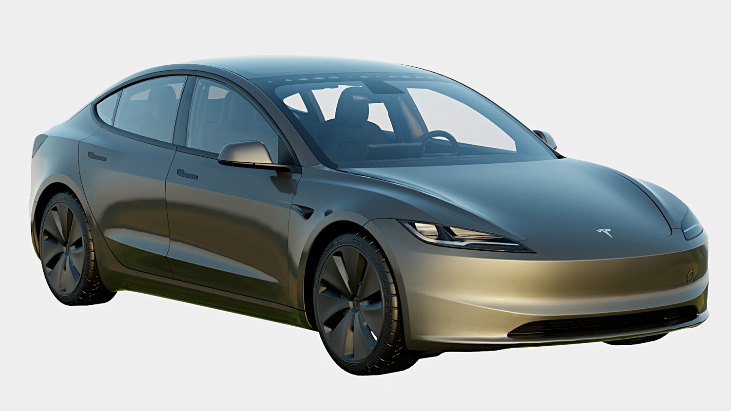 2024 Tesla Model 3 With Interior 3D-Modell in Sedan 3DExport
