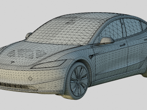 Tesla Model 3 2024 Base Model 3Dモデル