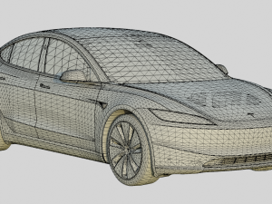 Tesla Model 3 2024 Base Model 3Dモデル