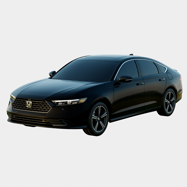 Honda Accord 2024 Sport Hybrid 3D Model .c4d .max .obj .3ds .fbx .stl .blend 