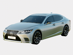Lexus LS500h 2023 Full Spec Luxury Modelo 3D