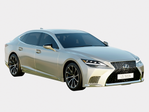 Lexus LS500h 2023 Full Spec Luxury 3D-Modell
