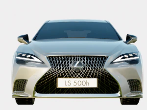 Lexus LS500h 2023 Full Spec Luxury 3D Model