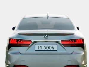 Lexus LS500h 2023 Full Spec Luxury 3D Model
