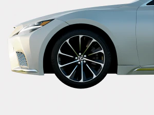 Lexus LS500h 2023 Full Spec Luxury 3D Model