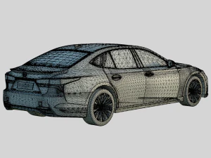 Lexus LS500h 2023 Full Spec Luxury 3D Model