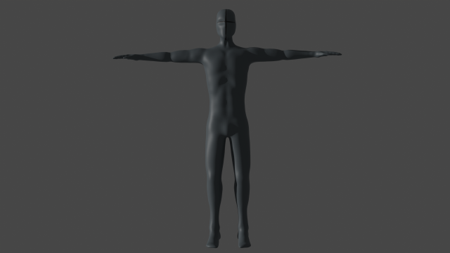 Blank man Rigged Modelo 3D in homem 3DExport