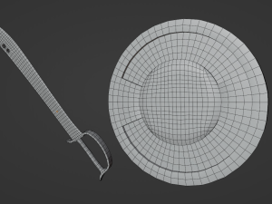Fantasy Bandit Sword and Shield 3D Модель