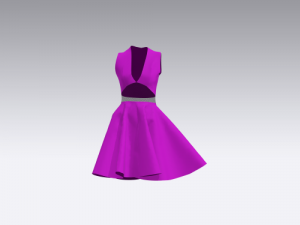 Pink dress Modèle 3D