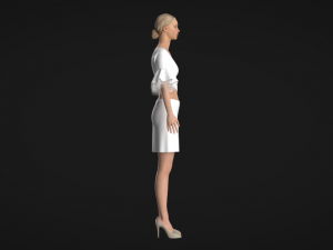 White suit 3D मॉडल