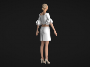 White suit 3D मॉडल