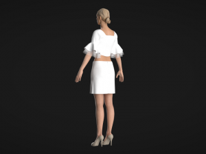 White suit 3D मॉडल