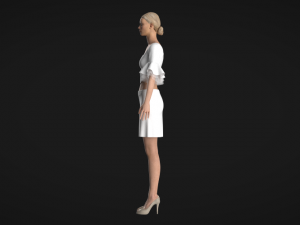 White suit 3D मॉडल