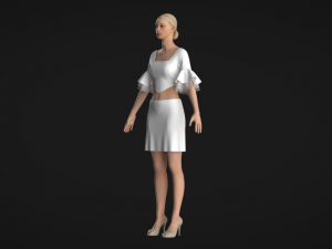 White suit 3D मॉडल