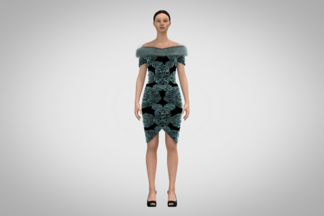 Short dress 3Dモデル .c4d .max .obj .3ds .fbx .stl .blend 