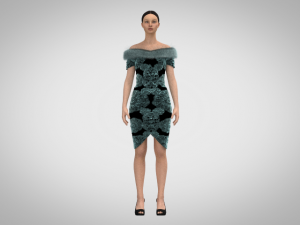 Short dress 3D Model