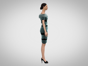 Short dress 3Dモデル