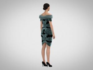 Short dress 3Dモデル
