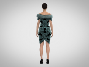 Short dress 3Dモデル