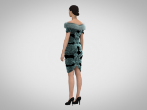 Short dress 3Dモデル