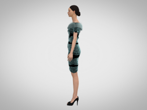 Short dress 3Dモデル