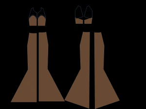 Brown dress 3D Model