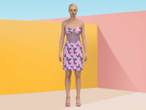 Butterfly dress 3Dモデル