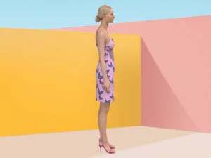 Butterfly dress 3D Model