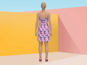 Butterfly dress 3D Model