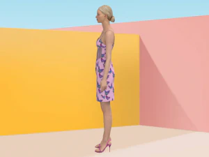 Butterfly dress 3D Model