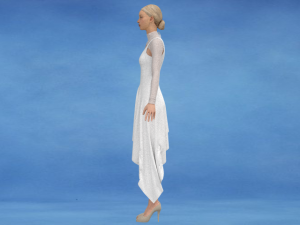 White dress 3D Model