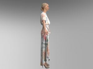 Rose dress 3D Model