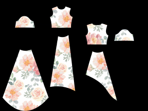 Rose dress 3D Model