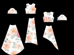 Rose dress 3D Model