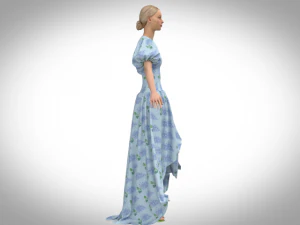 Lilac dress 3D Model