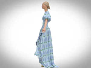 Lilac dress 3D Model