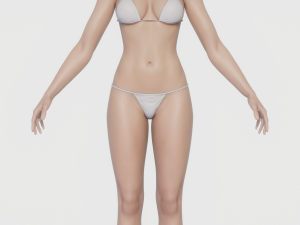 Realistic female model Modèle 3D