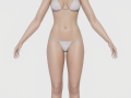 Realistic female model Model 3D