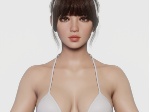 Realistic female model 3Dモデル