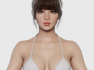 Realistic female model 3D Model