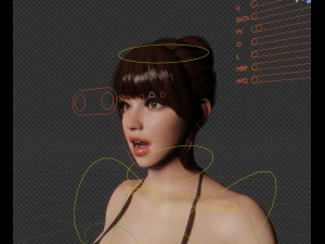 Realistic female model 3D Model