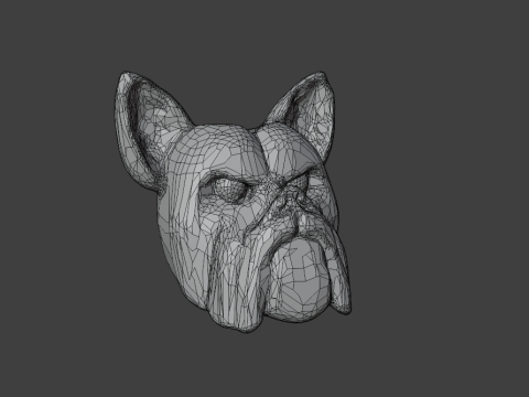 Pencil holder bulldog 3D Print 3D Print Model