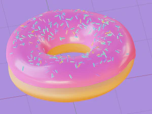 Sweet Tasty Donut3D 3D Model