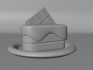 Chocolate Cake3D 3D Model