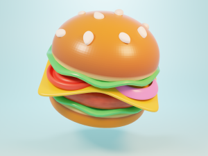 Hamburger3D 3D 모델