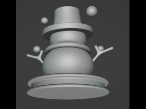 Snowman in globe3D 3D Модель